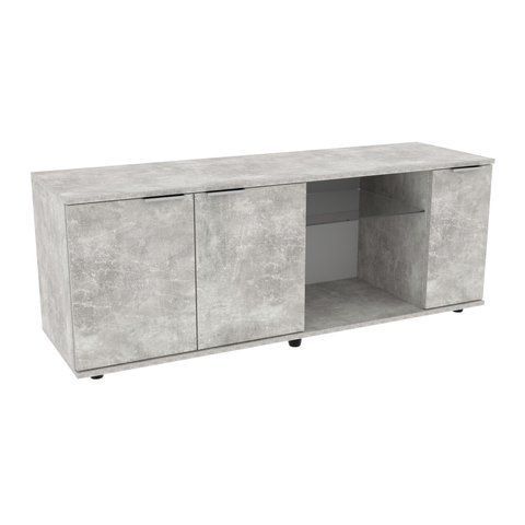 Тумба TV Ketrin К-10, Бетон, 1400/425/530 (85135273) - Континент фото
