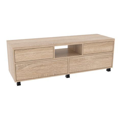 Тумба TV №3, Дуб Сонома, 1400/450/475 (83492922) - Континент фото