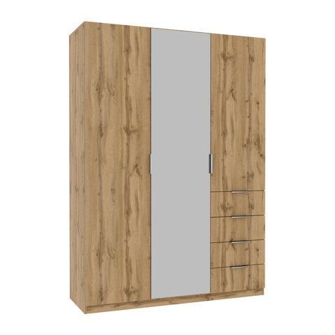 Распродажа Шкаф Кристалл 2, Дуб Аппалачи, 1500х520х2100 (59855154) - Континент фото